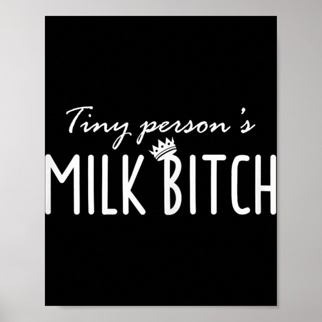 Womens Tiny Person's Milk New Mom Ery Funny Breast Poster (Vorne)