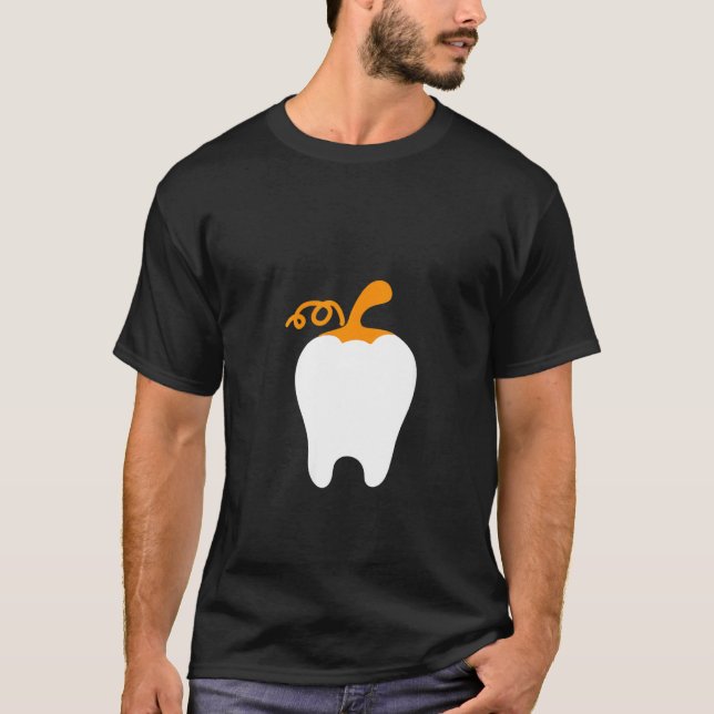 Womens Tooth Pumpkin Dental Mama Easy Halloween Co T-Shirt (Vorderseite)