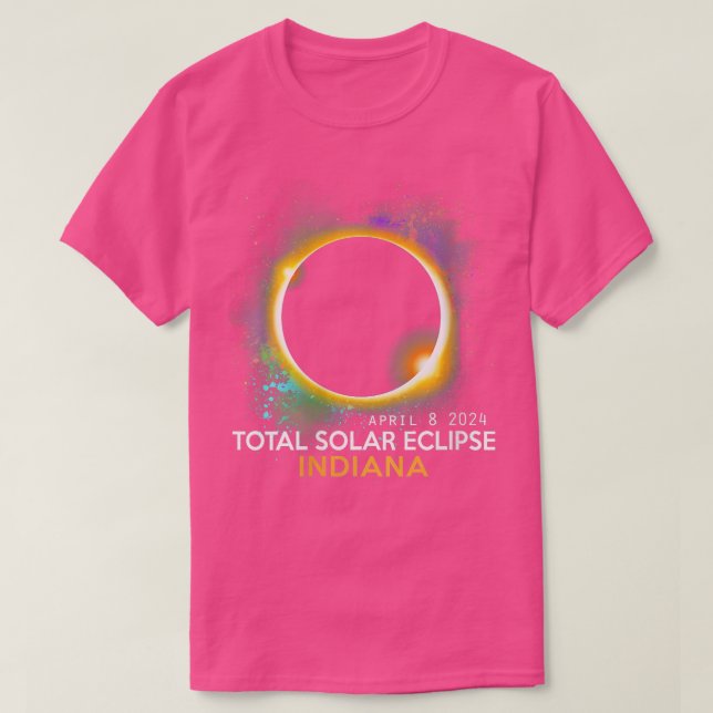 Womens Total Solar Eclipse 2024 Total 040824 in T-Shirt (Design vorne)