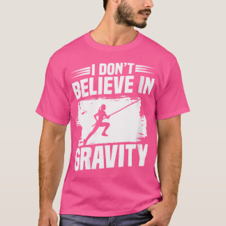 Womens Trackfield Pole Vaulter Löwenhandschuh T-Shirt