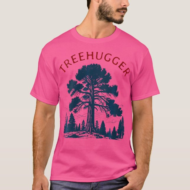 Womens Treehugger Wandern Natur Erdbeben T-Shirt (Vorderseite)