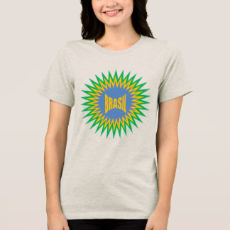 Women's Tri-blend T-Shirt oatmeal  SUN  BRASIL Shirt