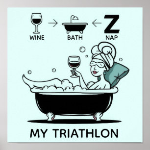 Womens Triathlon Poster