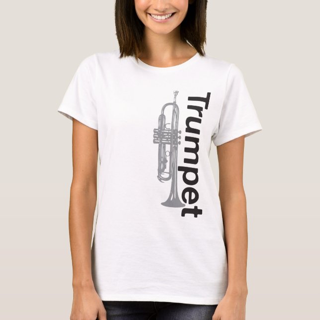 Womens Trumpet Ringer T - Shirt (Vorderseite)