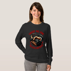 Women's Trust No One Long Sleeve Tee - Glaub Niema