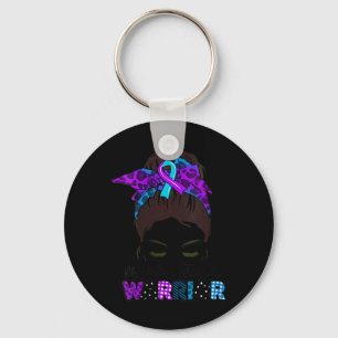 Womens Tu Messy Bun Ribbon Rheumatoide Arthritis A Schlüsselanhänger