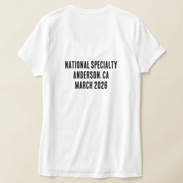 Women's V neck T Shirt (AblageHinten)