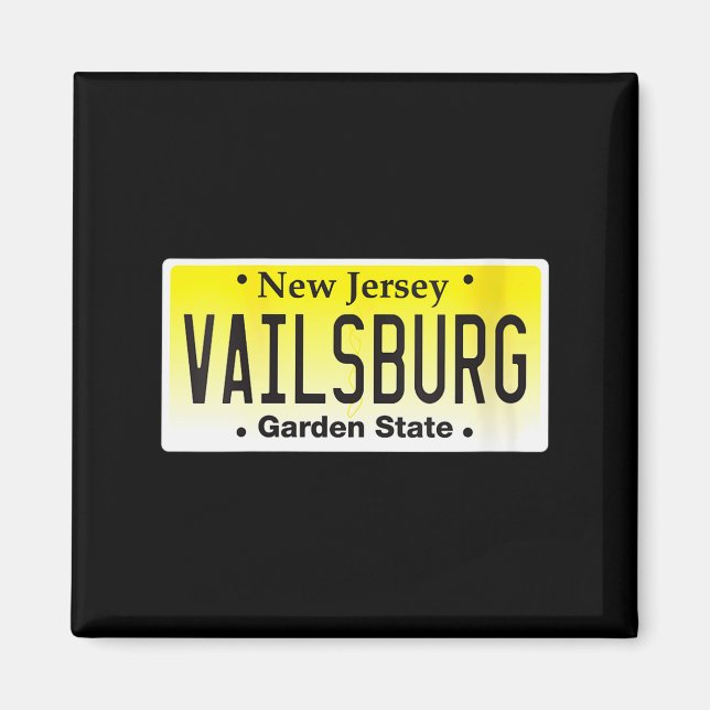 Womens Vailsburg Newark Nj City New Jersey License Magnet (Vorne)