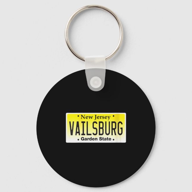 Womens Vailsburg Newark Nj City New Jersey License Schlüsselanhänger (Vorderseite)