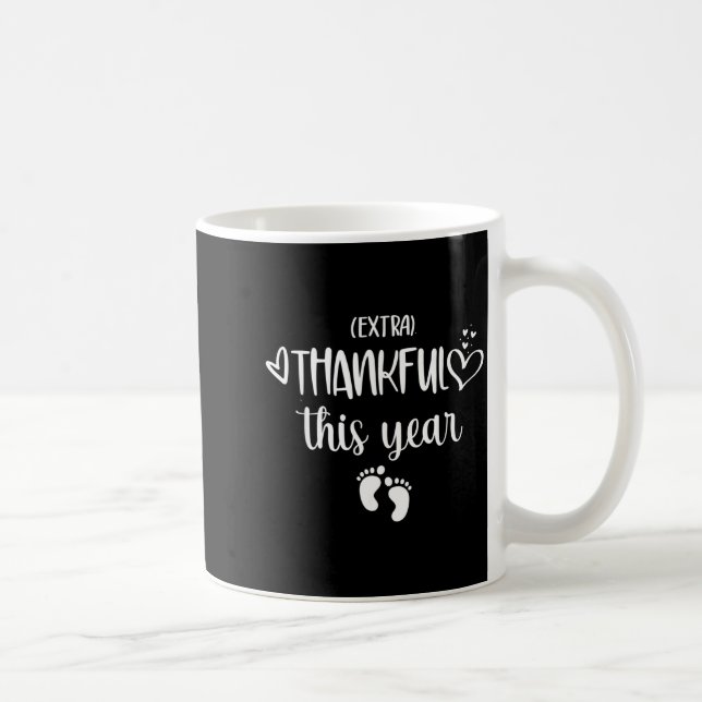 Womens Very Thankful This Year Happy Pregnancy Ann Kaffeetasse (Rechts)