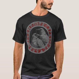Womens Viking Norse Mythology Vegvisier Runes Odin T-Shirt