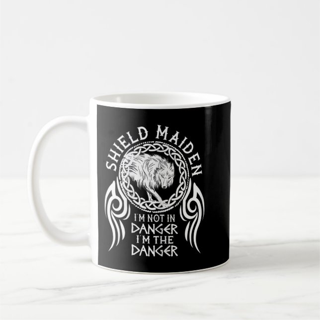 Womens vikings viking fenrir shieldmaiden Lagertha Kaffeetasse (Links)