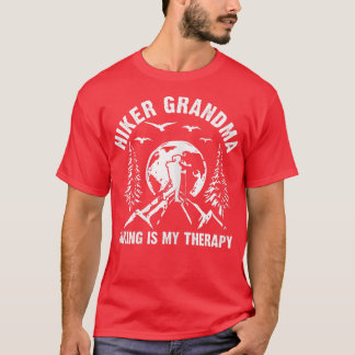 Womens Wandern Oma Wandern ist meine Therapie Klet T-Shirt
