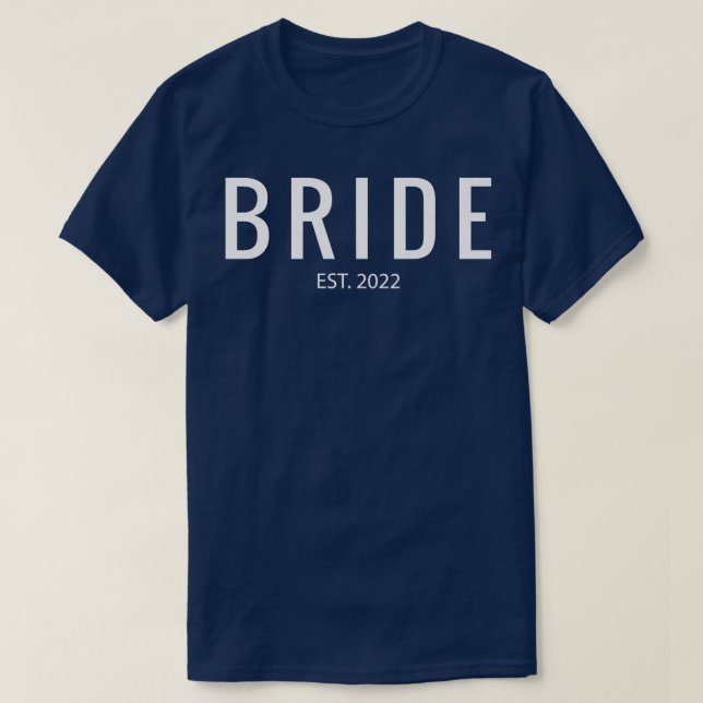 Womens Wedding Matching Bride Est T-Shirt (Design vorne)