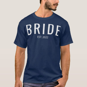 Womens Wedding Matching Bride Est T-Shirt