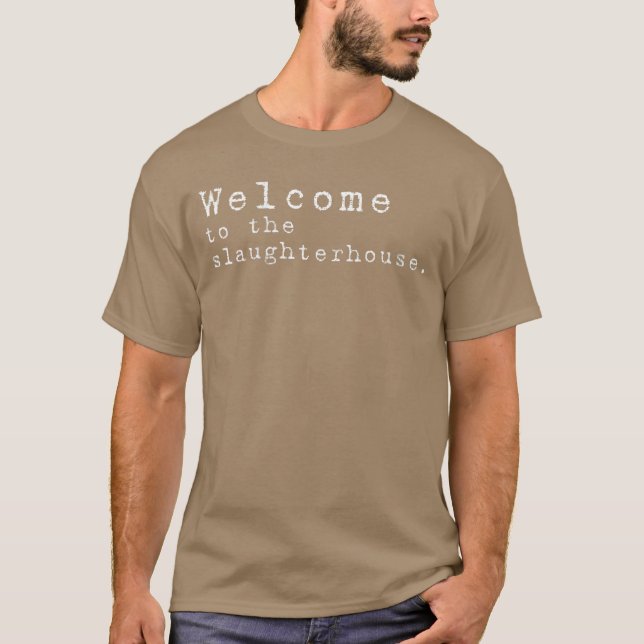 Womens Welcome to the slaughterhouse Halloween Hor T-Shirt (Vorderseite)