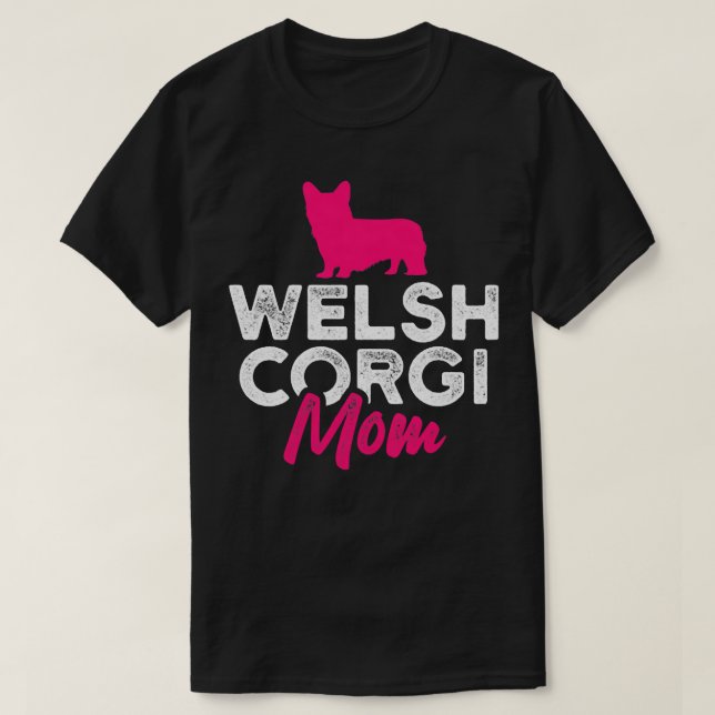 Womens Welsh Corgi Mama1855 T-Shirt (Design vorne)
