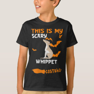 Womens Whippet Kostüm Halloween Lazy Scary Dog T-Shirt