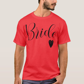 Womens White Bride Verlobte Wedding Bridal Bachelo T-Shirt