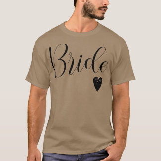 Womens White Bride Verlobte Wedding Bridal Bachelo T-Shirt
