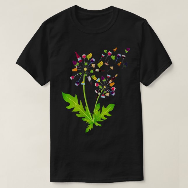 Womens Wine Dandelion Drink Wein Rossa Weinroute M T-Shirt (Design vorne)