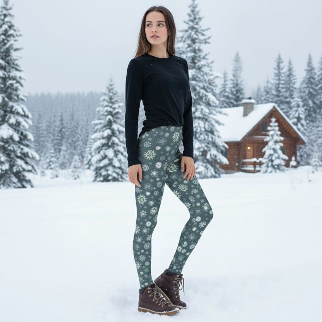 Women's Winter Print Leggings - Warm & Soft Pants  (Von Creator hochgeladen)