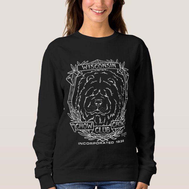 Womens Wisconsin Chow Club Logo Sweatshirt (Vorderseite)