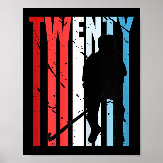 Womens Womens Field Hockey 48th Birthday Player Te Poster (Vorne)