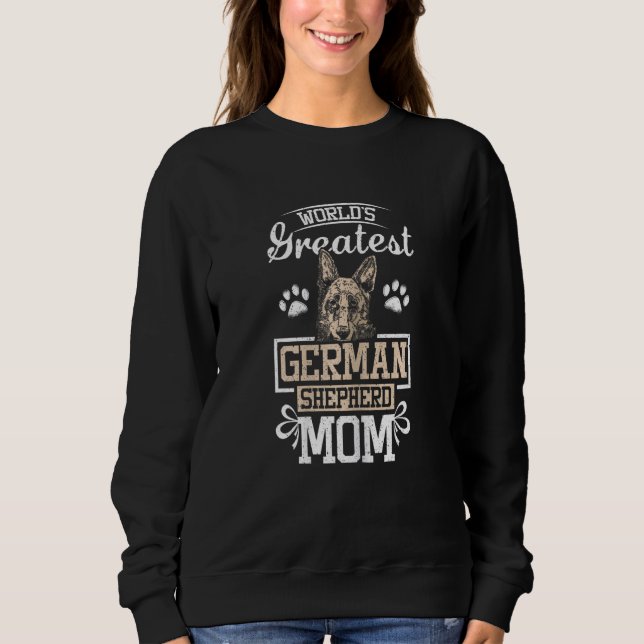 Womens World's greatest german shepherd mom Sweatshirt (Vorderseite)