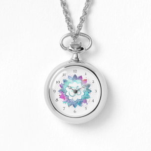 *~*Women's Wrap Om New Age Lotus Blume Mandala Armbanduhr