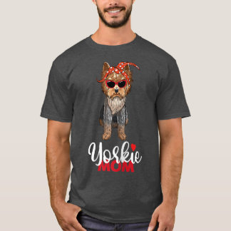 Womens Yorkie Mama I Liebe Yorkie Yorkshire Terrie T-Shirt