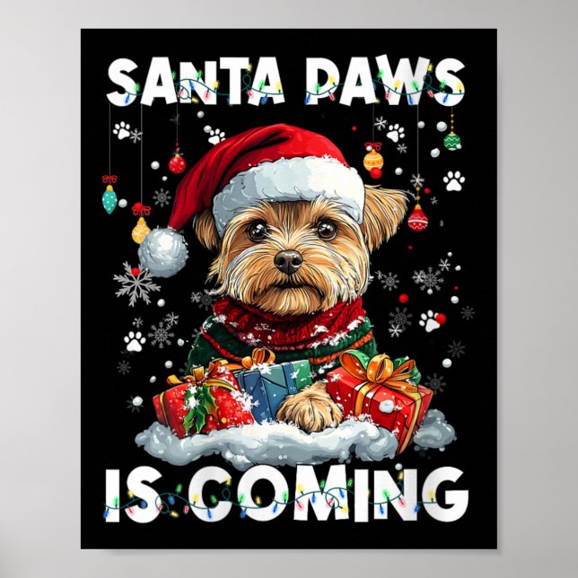 Womens Yorkshire Terrier Weihnachtsbaum Dekoration (Vorne)