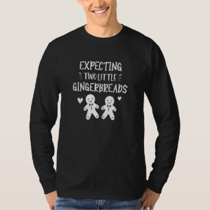 Womens Zbyl erwartet zwei kleine Lebkuchen Zwillin T-Shirt