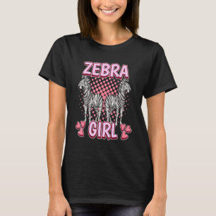 Womens Zebra Girl Quote Safari Zoo Zebras T-Shirt