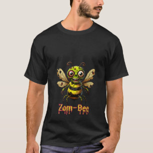 Womens Zom Bee Adoritable Creepy Zombie Bee Cartoo T-Shirt