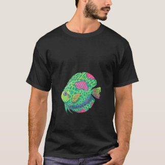 Womens Zombie Green Cool Discus Tropical Freshwwat T-Shirt