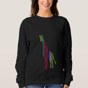 Womens Zoo Animal Safari Africa Giraffe Sweatshirt