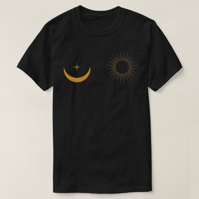 Womenu2019s Sun Moon und Star Celestial Goddess Te T-Shirt (Design vorne)
