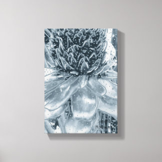 Wonder Ananas Blume Stretched Canvas Print Leinwanddruck