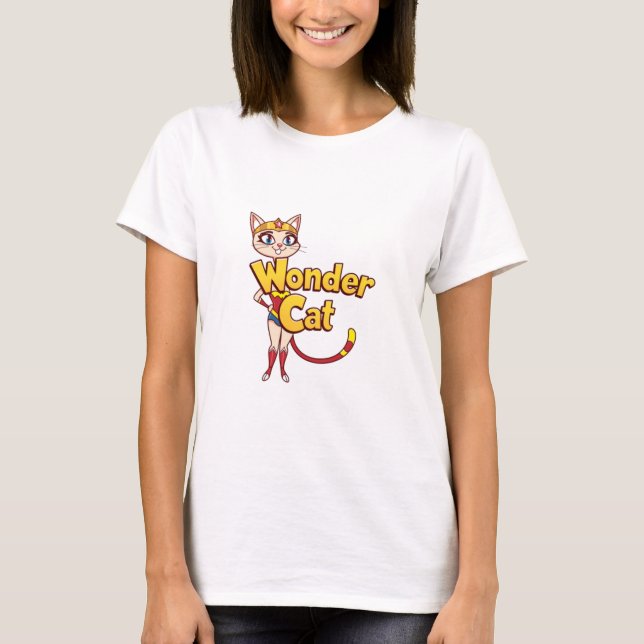 Wonder Cat T-Shirt (Vorderseite)