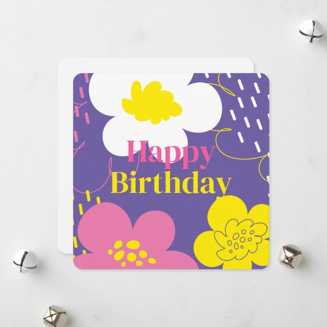 Wonder Grüße. Feiertagskarte (Vorderseite/Rückseite Beispiel)