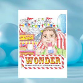 Wonder inspirierende Postkarte
