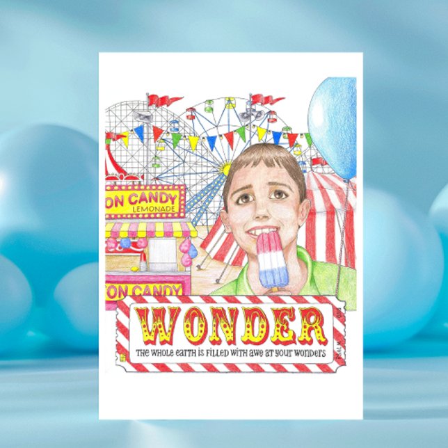 Wonder inspirierende Postkarte (Von Creator hochgeladen)