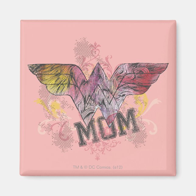 Wonder Mama Mixed Media Magnet (Vorne)