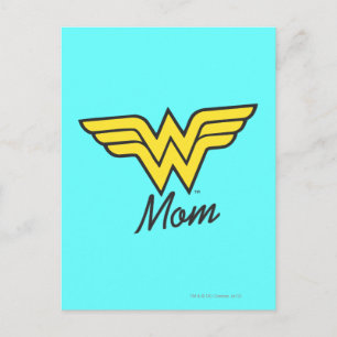 Wonder Mama Mixed Media Postkarte