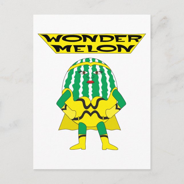 Wonder Melon Postkarte (Vorderseite)