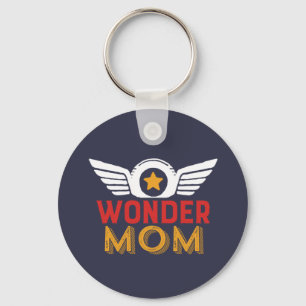 Wonder Mom Muttertag Geschenk Lieblings-Superheld Schlüsselanhänger
