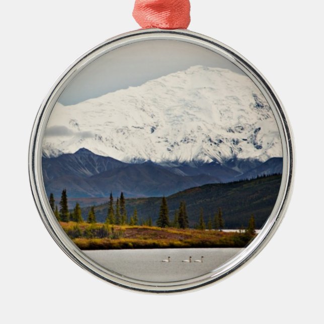 Wonder See Silbernes Ornament (Vorne)
