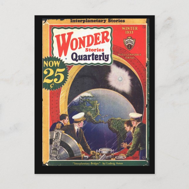 Wonder Stories Quarterly v04 n02 (1933-Wi.Stellar) Postkarte (Vorderseite)