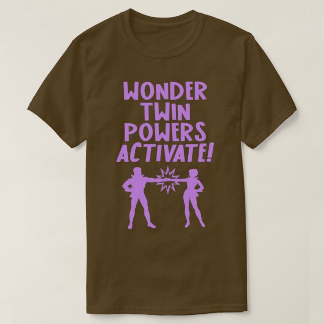 WONDER TWINS T-Shirt (Design vorne)